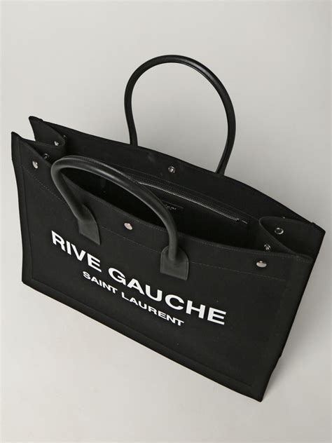 ysl rive droite black tote bag|saint laurent canvas.